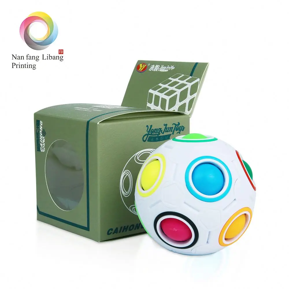 3D abs magic rainbow ball jigsaw puzzle push cube fidget toy abs