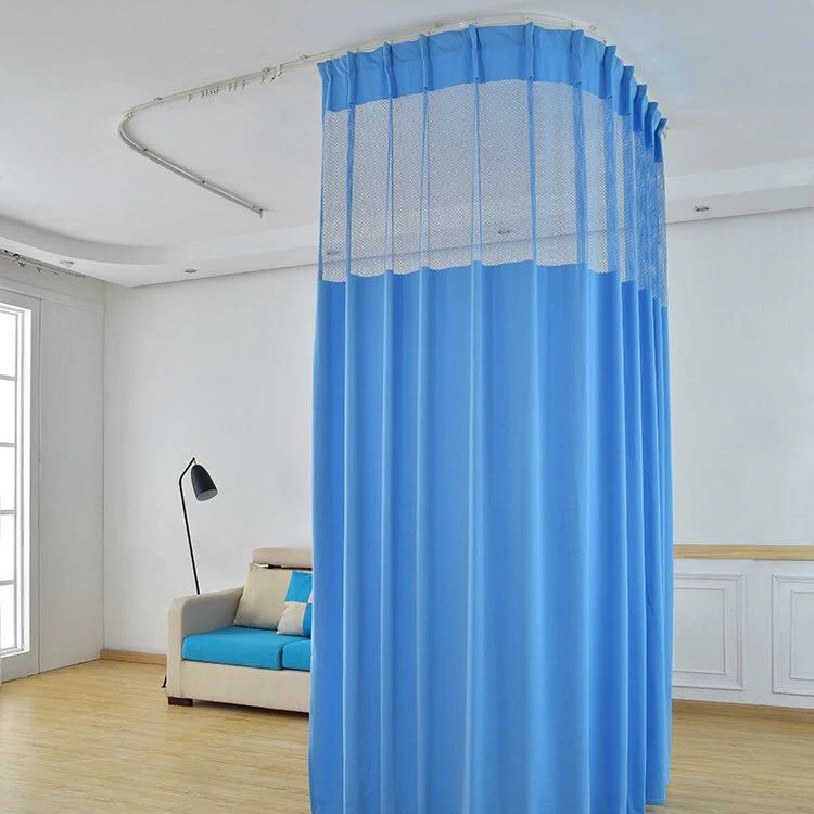 Medical Hospitals Fire Retardant Anti Bacterial Medical Cubical Mesh Disposable Curtain For Hospital