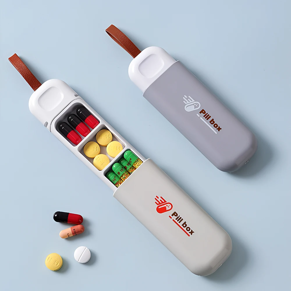 NBBLUESKY Wholesale Mini 3 Compartment New Style Cute Small Plastic Pill Box