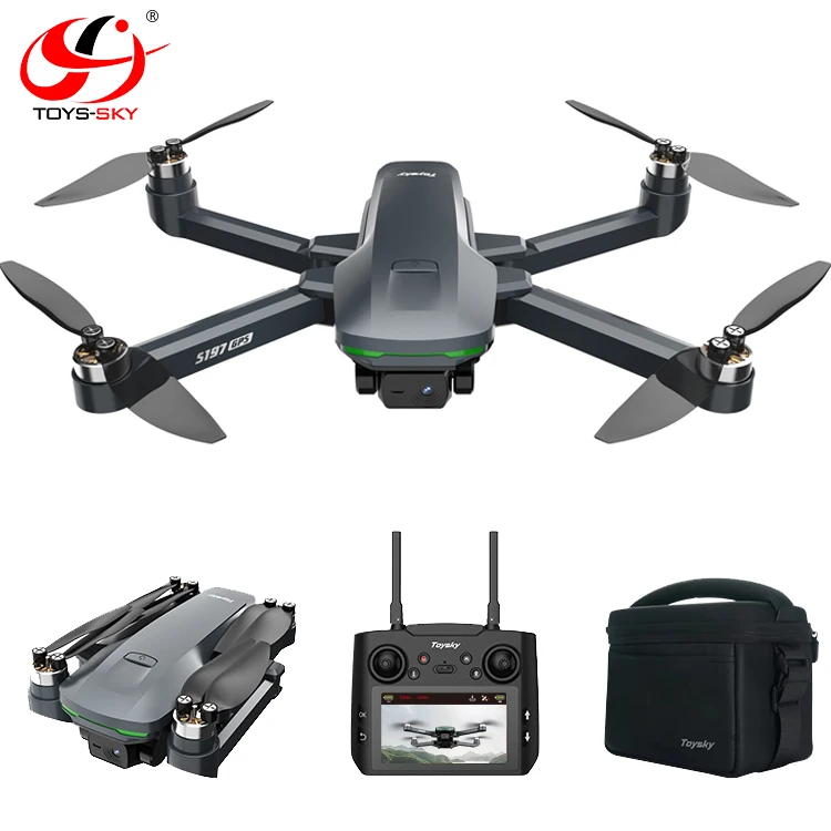 2024 New S197GPS Mini FPV Photography Drone with Camera and gps Long Range 4.5ch display monitoring screen on remote RC Drone