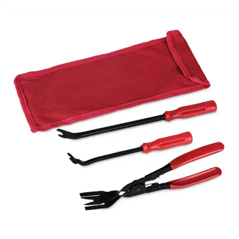 Auto Car Door Panel Remover Clip,Removal Auto Fastener Pliers Tool,Car Pry Tool 3Pcs/Set Kits