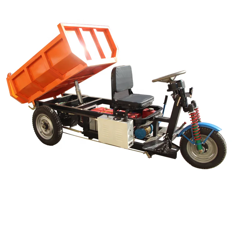 
Chinese 1 ton 2 ton 3 ton mini dump truck Small cargo dumper underground mine tricycle with 1 KW 2 KW 3 KW 7 KW motor 