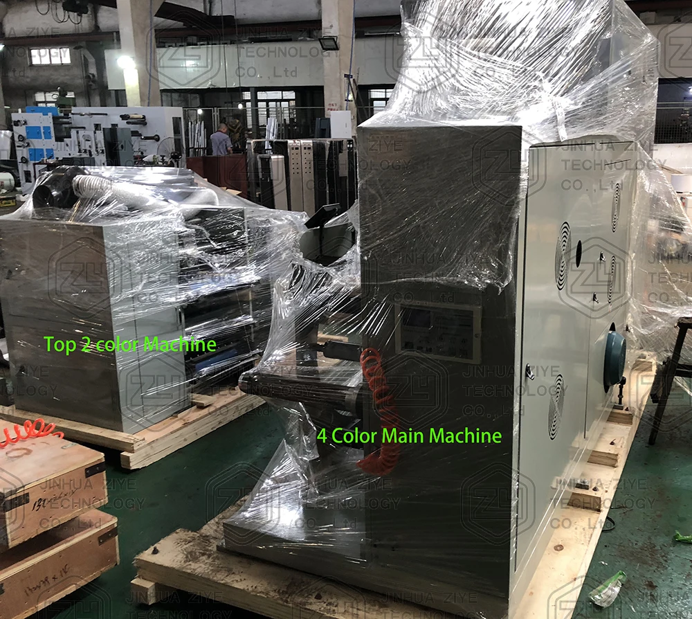  FPL320-4 небольшой бумажный ярлык стикера Flex 4 цветая флексографская печать пресс машина для