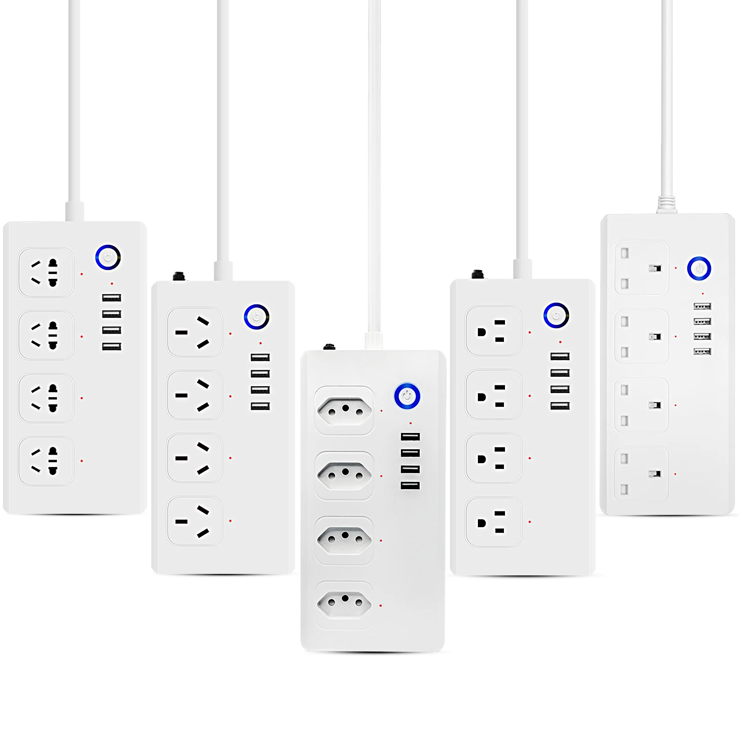 AU SAA ROHS Certificate Smart Home Automation Alexa Google Assistant works smart WiFi socket with surge protector