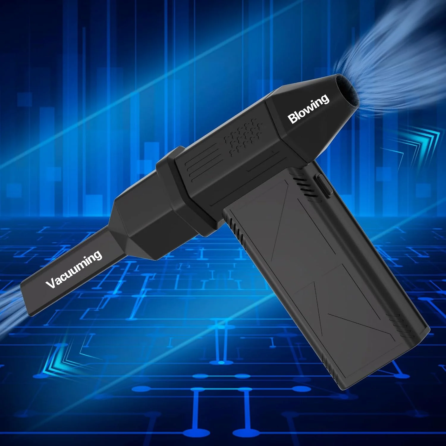 F.EASY.D Mini Metal Air Blower 130000RPM Portable Wireless Rechargeable Computer Keyboard Cleaning Air Duster