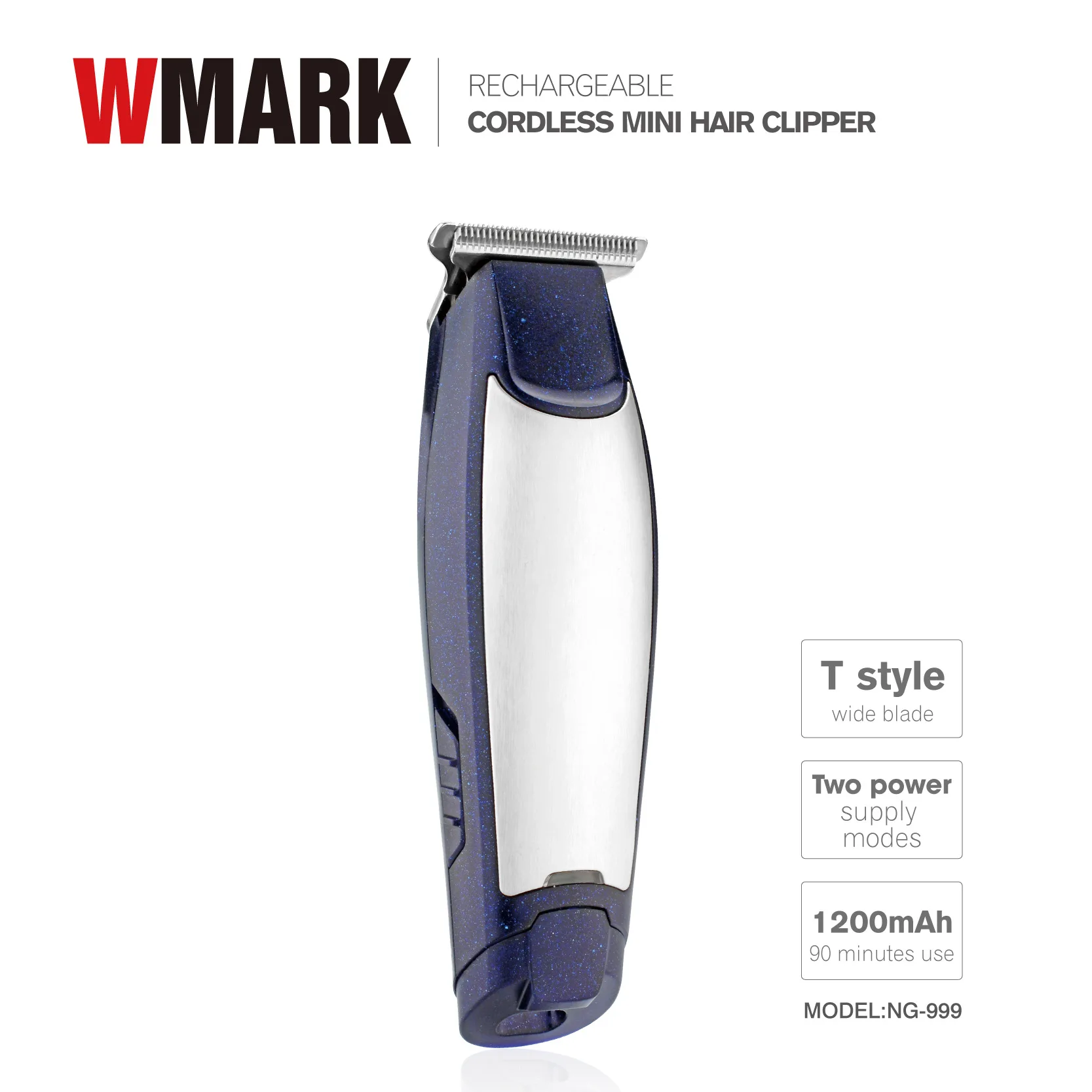 WMARK NG-999 classic rechargeable hair clipper lettering engraving scissors clipper oil head electric clipper cross-border hair