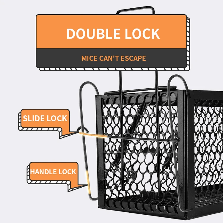 Catch mouse humane live home high quality repeating wire large rodent mouse rat trap cage