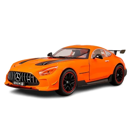 High quality 1:18 diecast model cars display alloy AMG GT Sound light pullback decoration metal car