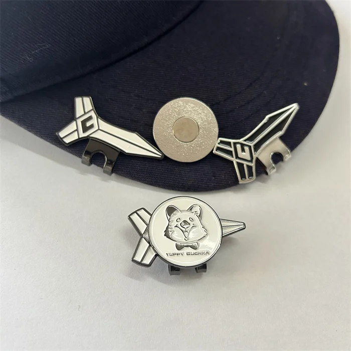 Hot Sale Custom Golf Accessories Delicate Hat Clip Golf Ball Marker