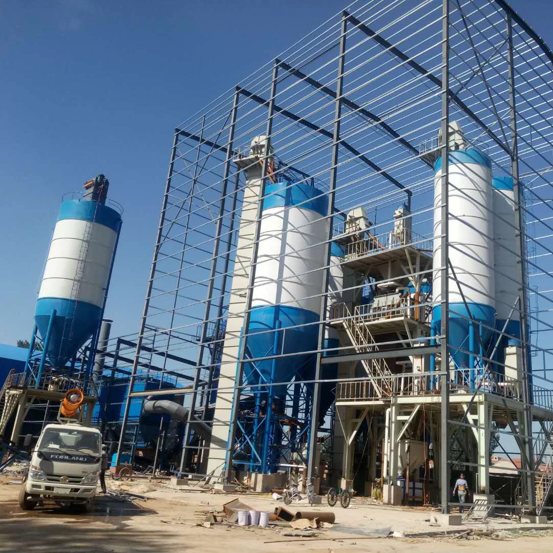 Small Capacity Powder Production Line Ceramic Adhesive Dry Mortar Glue Tile Bond Powder Material Production Line