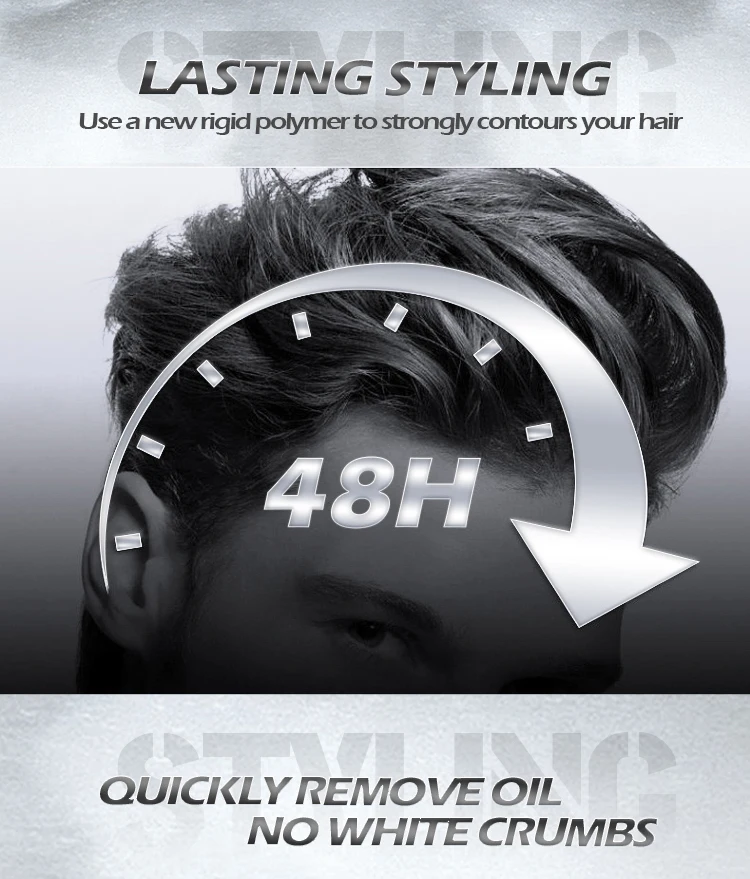 UUFINE Factory private label no alcohol firm hold men long lasting hair styling gel for barber men