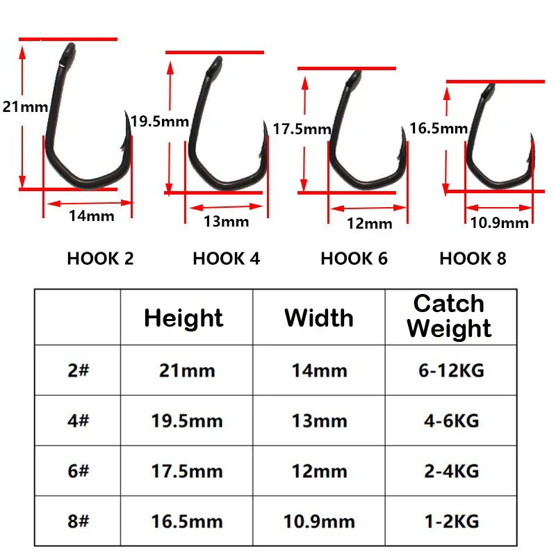 PTFE Coating  Barbed Hook Claw Hooks For  Carp  fishing