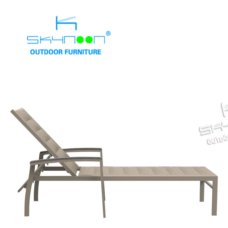 plastic beach sunbed beach chair sunbed outdoor furniture Luxury italy top furniture High quality poolside beach sunbed(53018)
