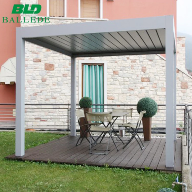 
Waterproof free-standing pergola outdoor aluminum furniture for garden 