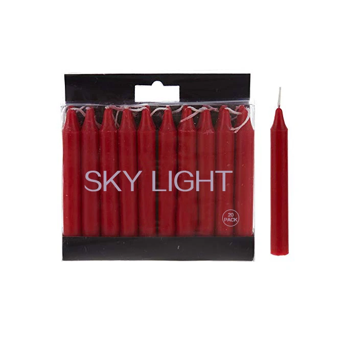
Megical Candles-Unscented 4inch mini religious church Chime Chanukah Spell Candle For Jewish 