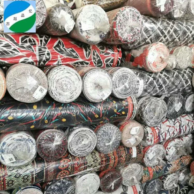 
hot selling Diamond hemp print stock lot fabric in china 