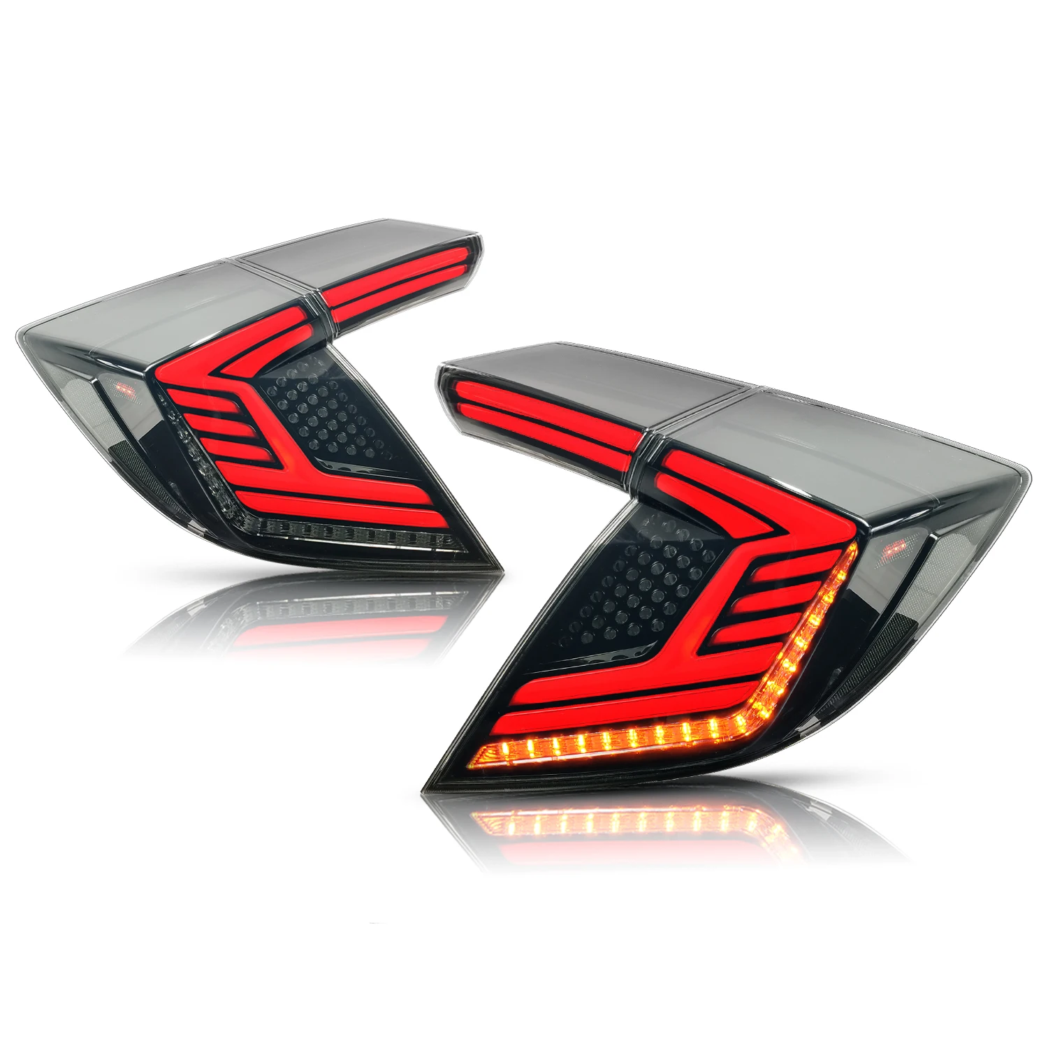 Archaic Factory Car Lamp For Honda Civic Type R Hatchback Taillights Fk7 Fk8 Fk4 2016-2021 Full Led Rear Lamp