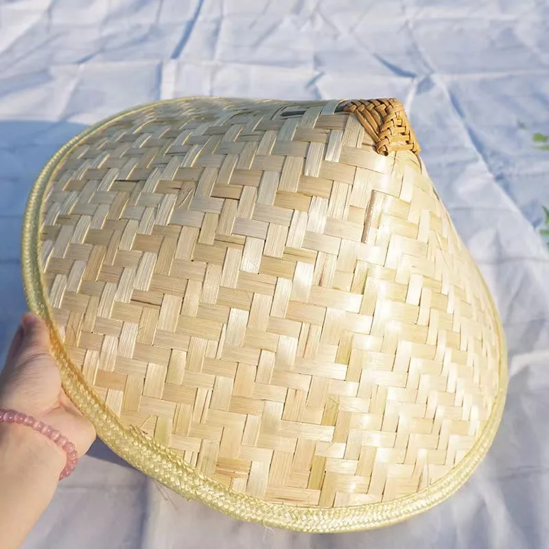 Cheap Conical Bamboo hat Vietnamese Handicraft weaving hats for farmer Agriculture sunshade hats