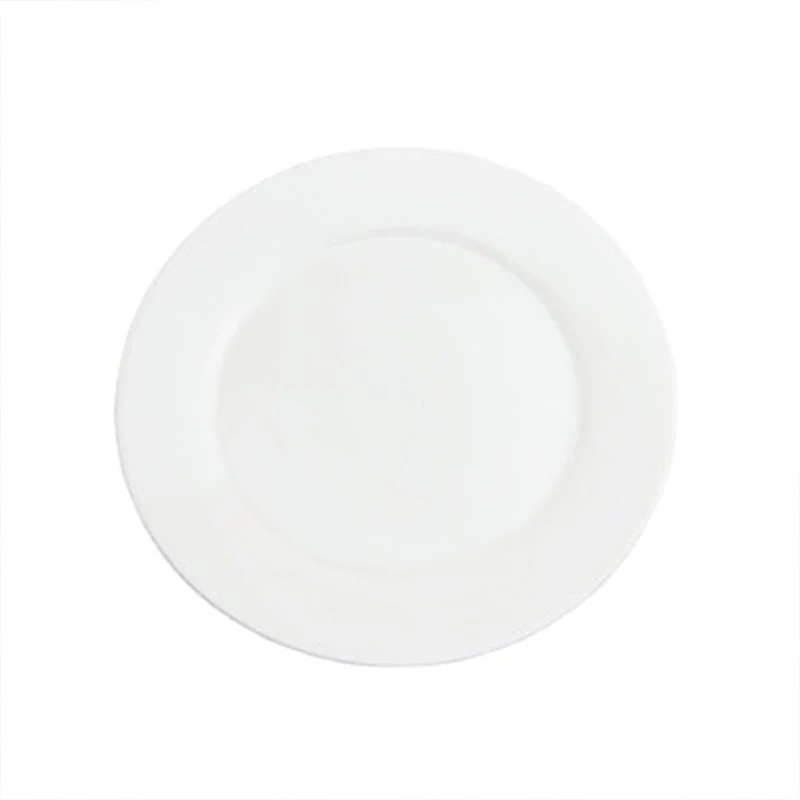 Wholesale Customized Logo Hotel White Ceramic Plate Dishes