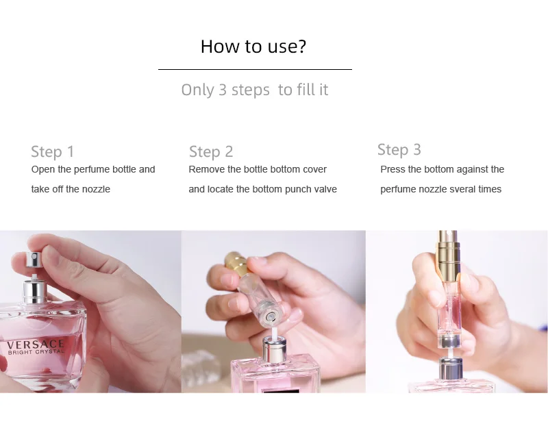 perfume bottle refillable spray best price wholesale low MOQ aluminum atomizer perfume bottle cosmetic spray bottle