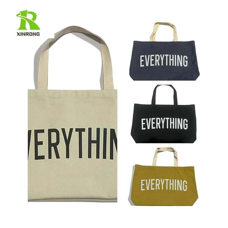 Large Foldable and Lightweight Cloth Women Tote Shopping Bags Reusable Canvas Shopping Bags for Groceries