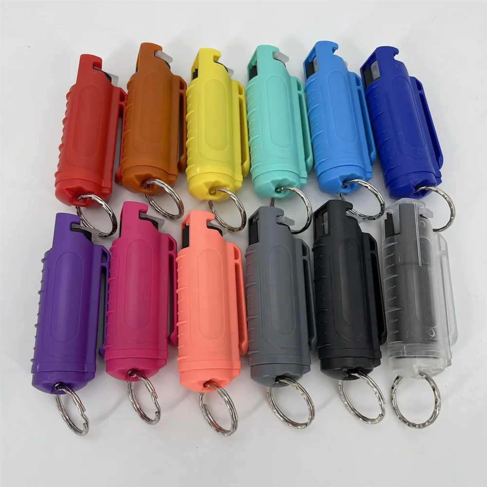 
Shell Keychain Self Defense Pepper Spray 20ml Pepper Spray Plastic Black Green Custom Red Color Weight Material Origin ABS Place 