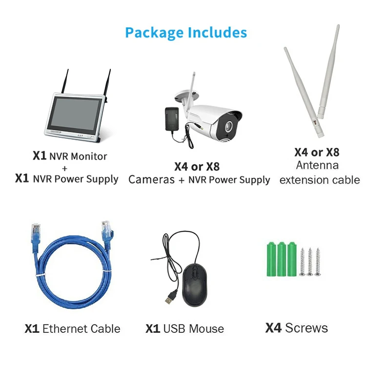 Hd Poe 5mp Cctv Camera Set System 8ch Nvr Kit Cctv Camera Complete Set