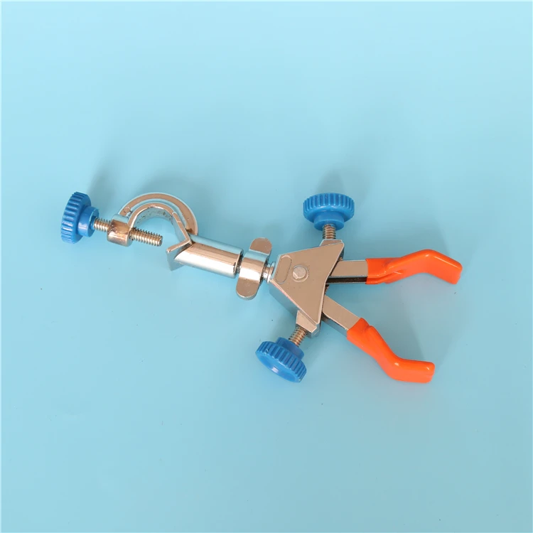 Two-jaw Lab Chemical Burette Clamp Multi-Purpose Small style Flask Clamp for Fix Condensate Tube Hold The Flask