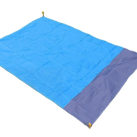 Custorized RPET Material Outdoor Portable 210t Nylon Parachute Sand Proof Camping Waterproof Blanket Picnic Beach Blanket
