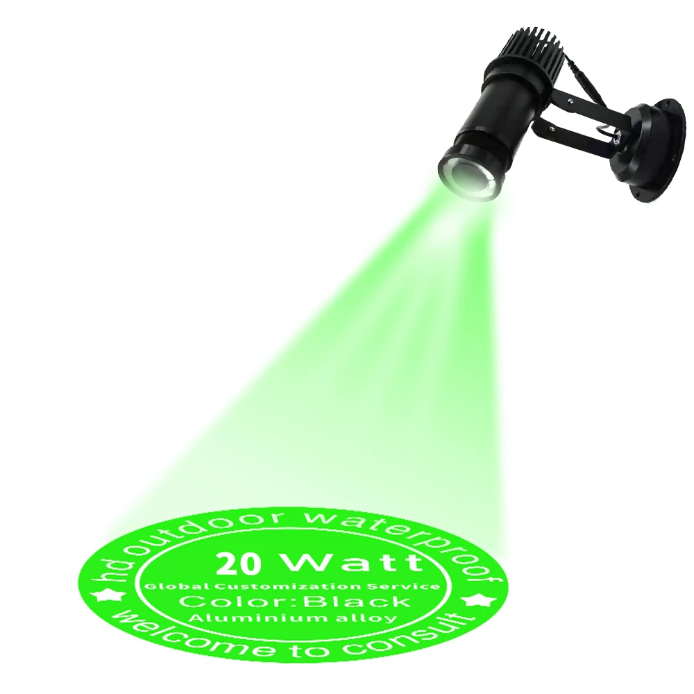 Заводская поставка, лазерный проектор с логотипом на заказ, рекламный светильник, домашний магазин, HD статический светодиодный проектор с логотипом Gobo для улицы