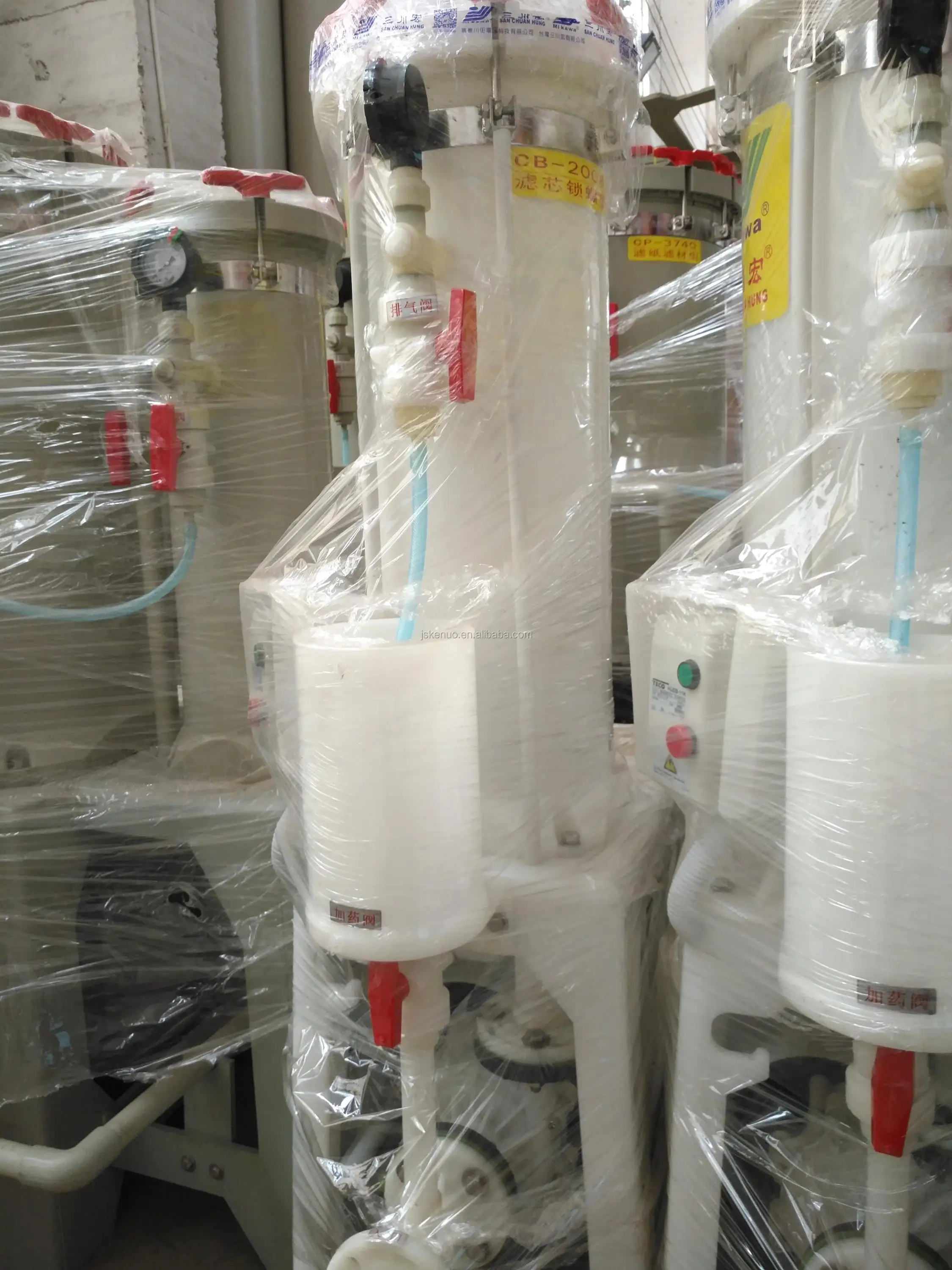 Environmental Titanium filter with PVDF chemical filter housing for zinc/bronze/nickel/copper/silver/gold plating line