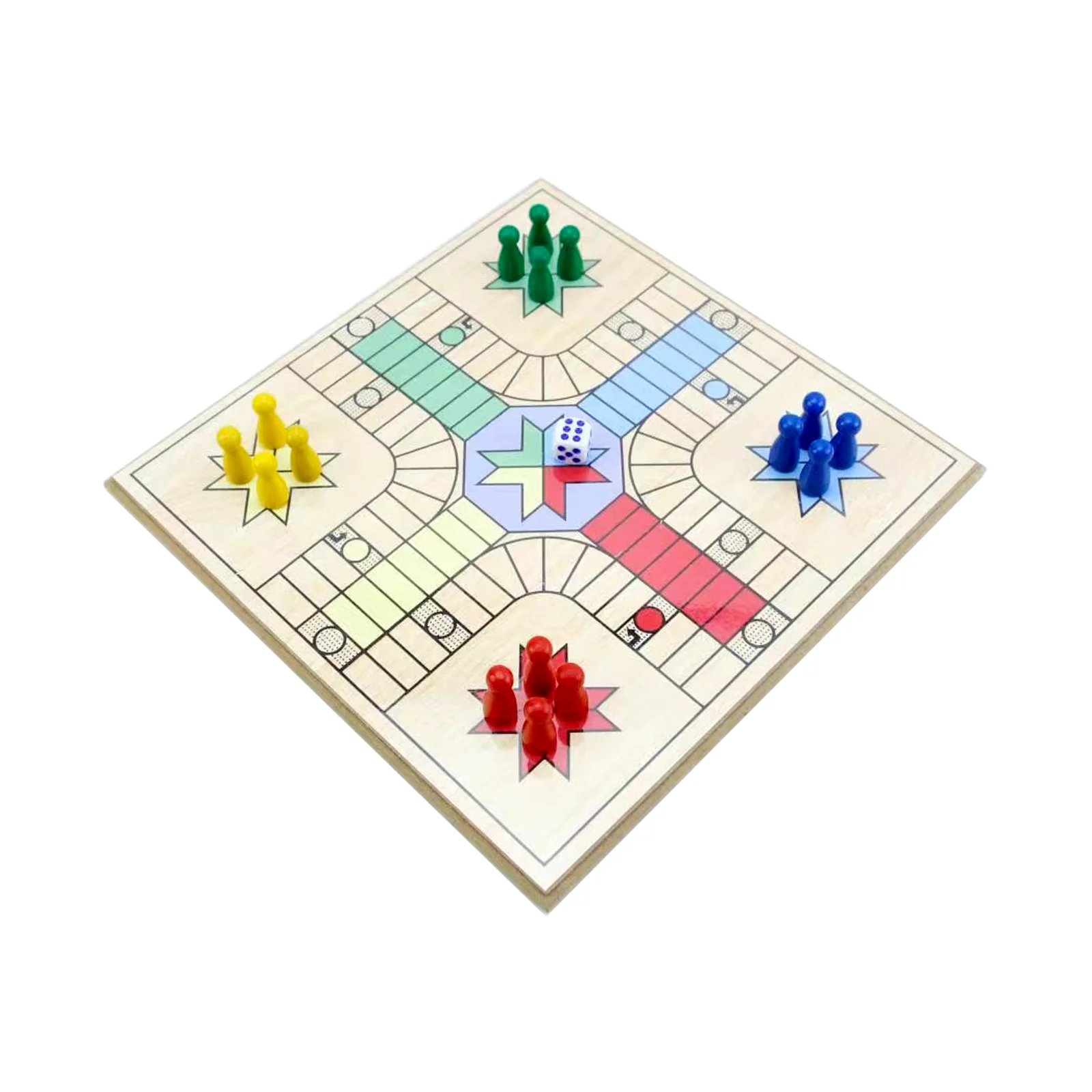 Wooden Toys Game Board Ludo Board Game Flight Board