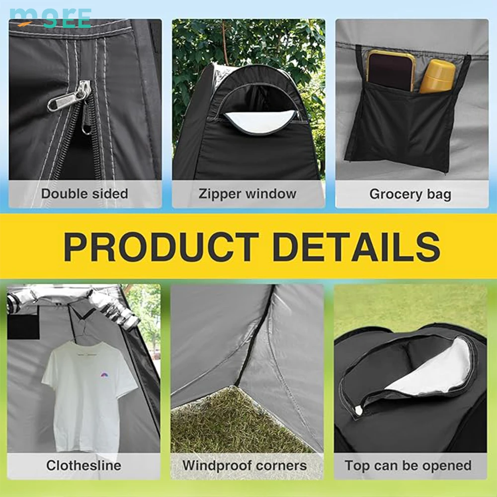 SeeMore Brand Customization Instant Privacy Shelter Waterproof Bathroom Portable Pop Up Changing Tent with Carry Bag