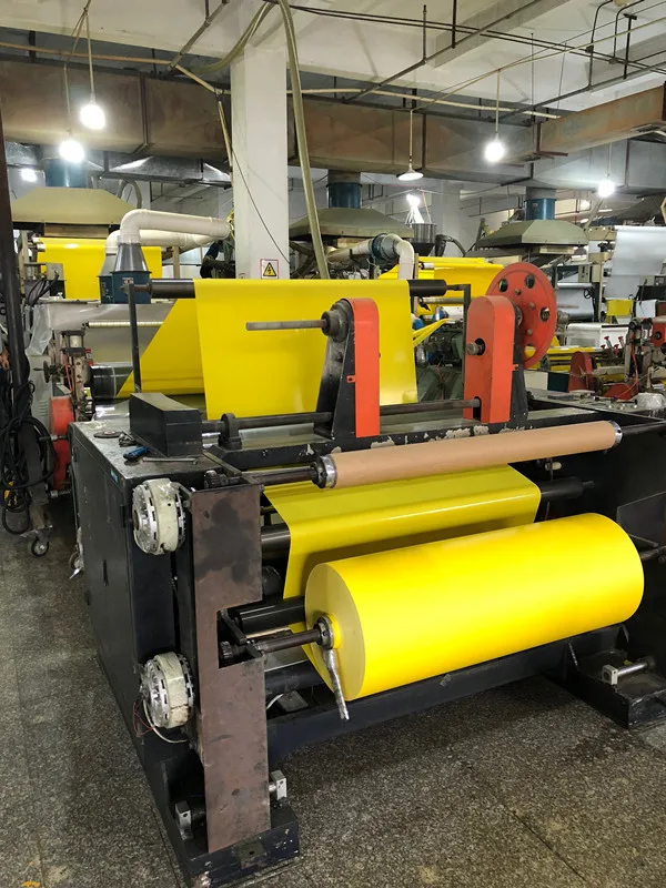 GRS recycled polypropylene pp film roll 300micron yellow pp roll without glue for insect sticky trap use