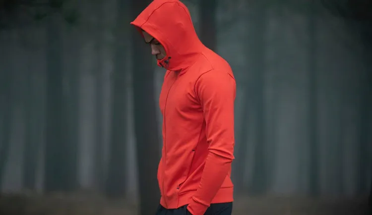 High performance jacket for men soft and stretchy athletes tech wear trail running tech jacket custom gym