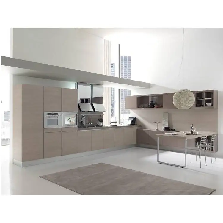 Trlife Custom Direct Manufacturer Luxury Black Melamine Modern Matte Acrylic Designs Kitchen Cabinets Sets Made In China