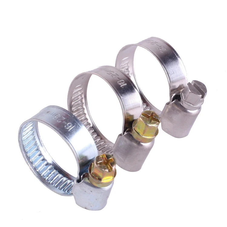 Chinese factory cheap stainless steel galvanized pipe fitting German type hose clamp
