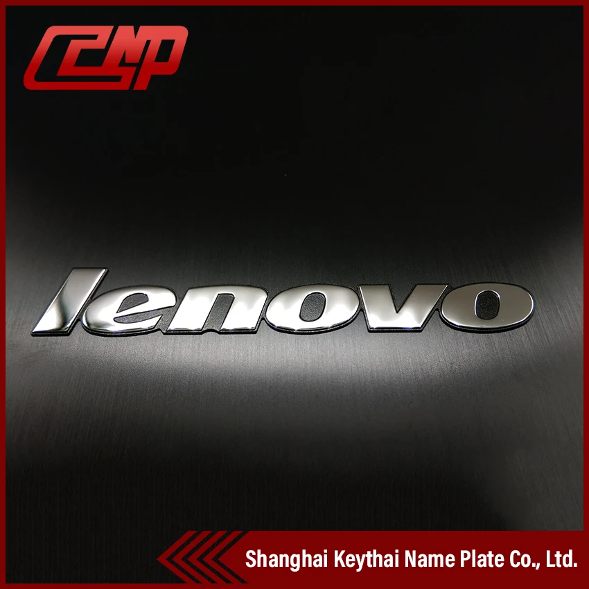 Custom Adhesive Metal Logo Matte Gold Embossed Sticker Computer Label