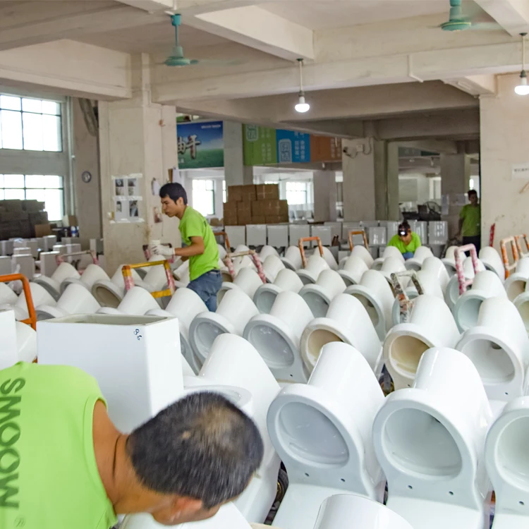 Chaozhou manufacturer sanitaryware rimless siphonic toilet bowl with CE SASO certificate