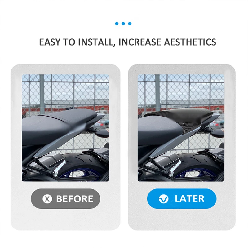 Carbon Fiber Motorcycle Accessories Rear Passenger Seat Cover Fairing Seat Cowl FOR YAMAHA MT-09/SP FZ-09 2017 2018 2019 2020