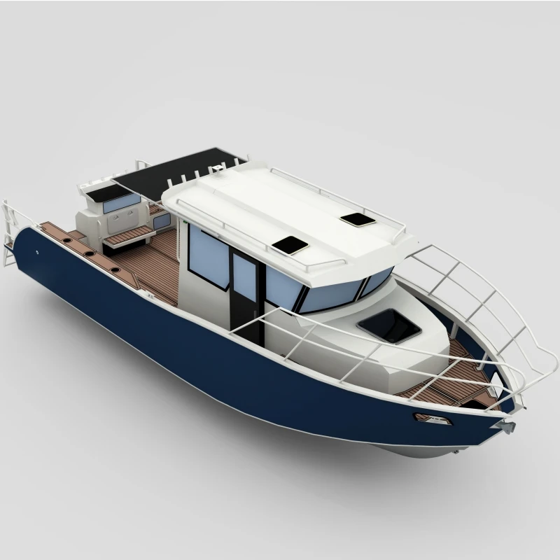 Family Use 9.6m Big Cabin Luxury Yacht Leisure Pleasure Aluminium Fishing Boat