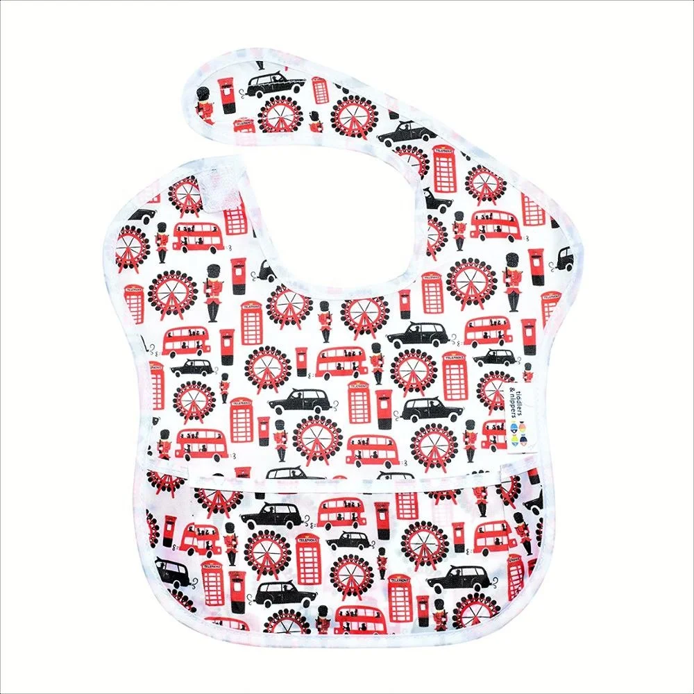 
Wholesale cute cartoon soft vinyl personal care baby feeding bandana bibs 