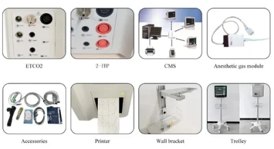 Veterinary Use Hospital Equipment Portable 12.1 inch Multi-Parameter Patient Monitor
