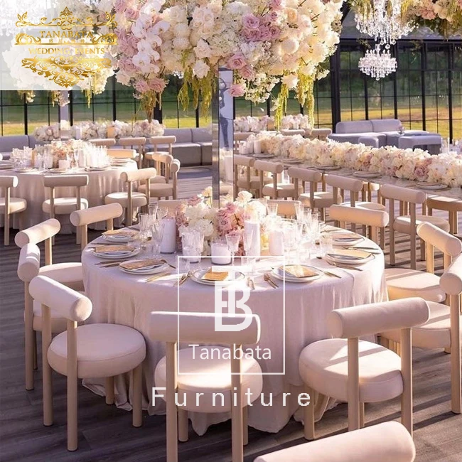 Cheap modern white velvet wholesale wedding and event hall chairs