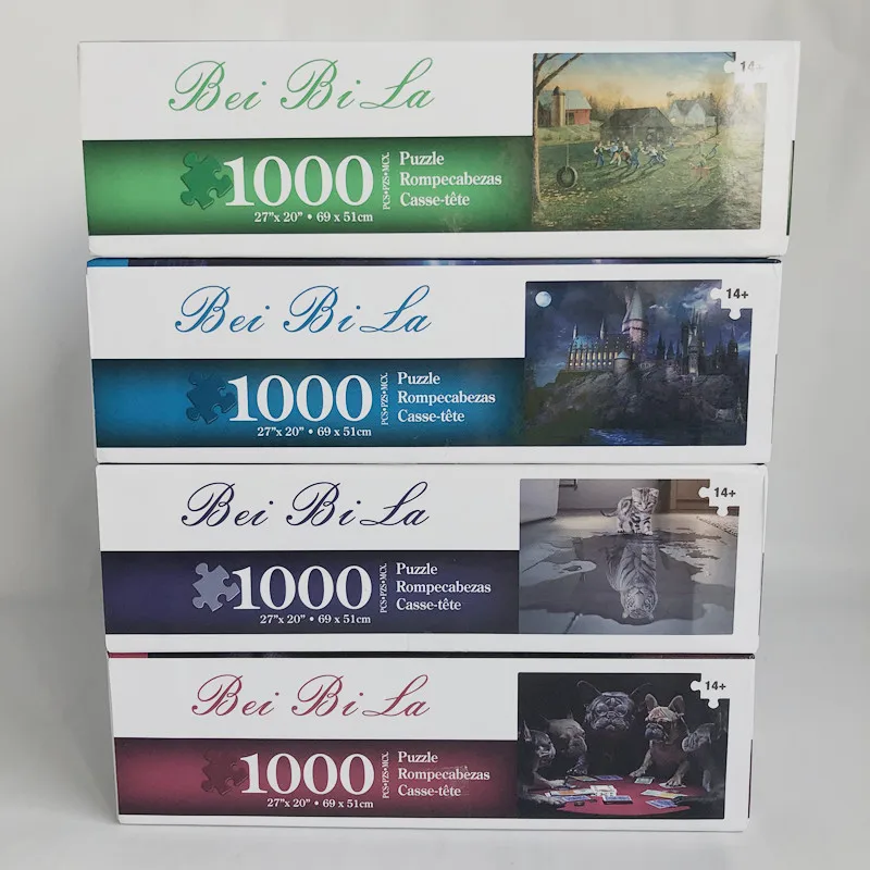 wholesale manufacturers custom puzzle 1000 2000 pieces blank  jigsaw floor puzzle