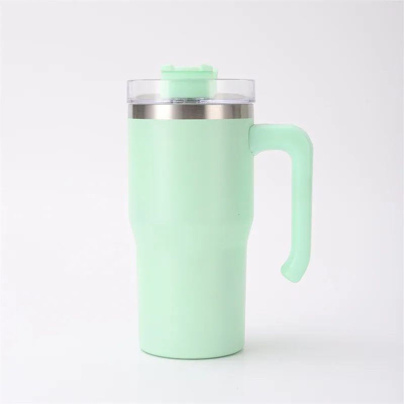 20oz Stainless Steel Tumbler for Sublimation Heat Press & Vacuum Insulated with Kid Handle Perfect Back to School Coffee Mug