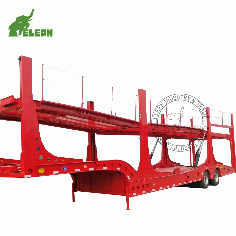 Used Prices U Haul 6 Units Double Deck Auto Hauler Car Carrier Transport Semi Trailers for Sale