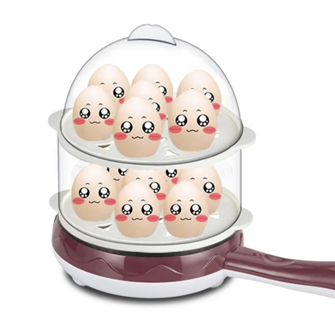 Оптовая продажа, кухонная домашняя антипригарная круглая электрическая сковорода для жарки, мини-Сковорода для жарки с крышкой, круглая электрическая сковорода для жарки