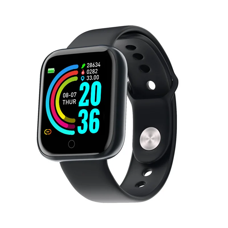 D20 Smart Watch BT Fitness Tracker Sports Watch Heart Rate Monitor Blood Pressure Smart Bracelet for IOS Android
