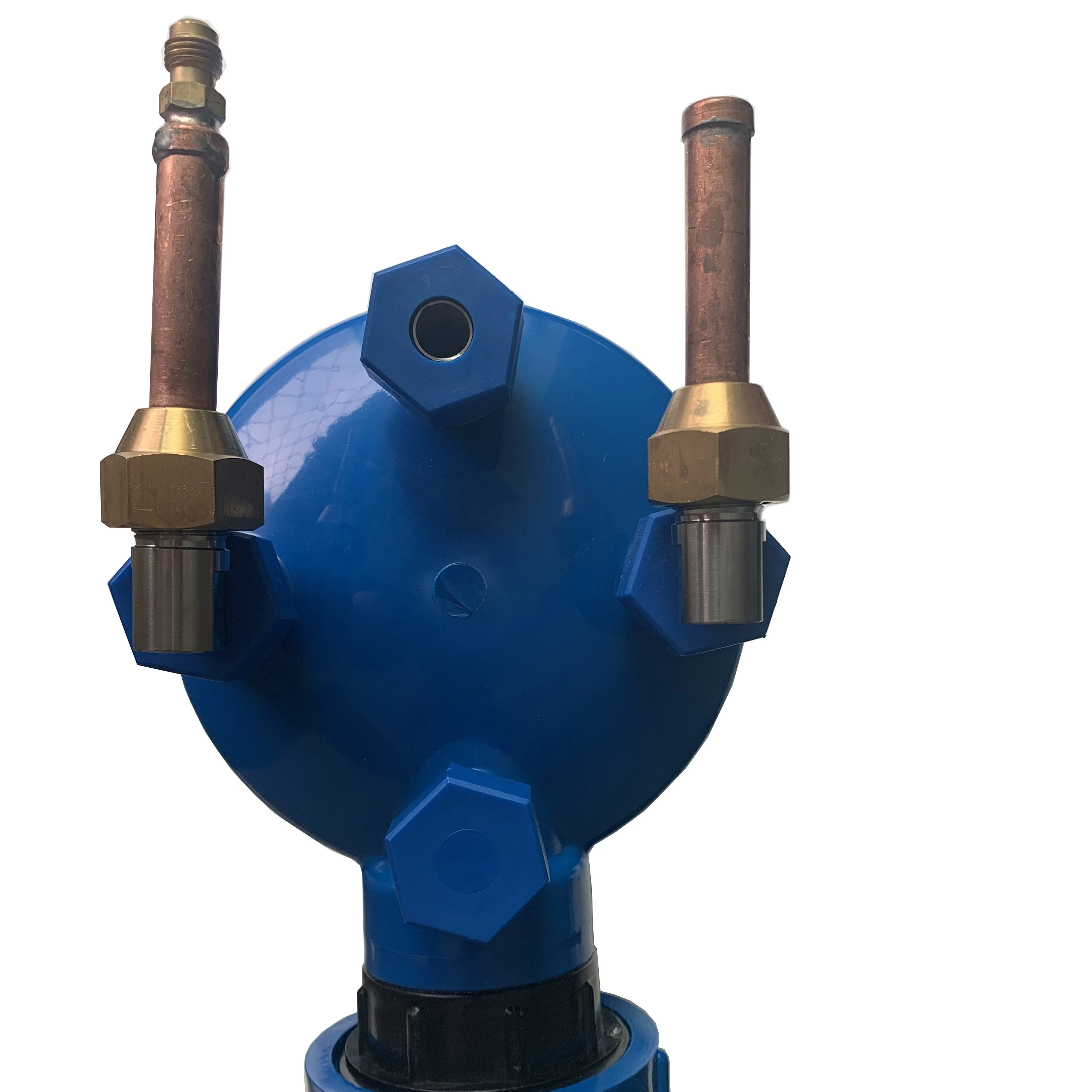 Screwed titanium tube pvc shell heat exchanger/PVC shell titanium coil tube heat exchanger for aquarium chiller